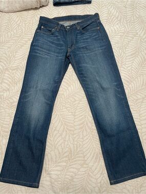 Levi Men's Dark Blue Straight-Leg Jeans